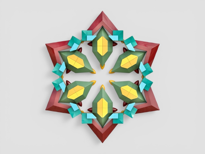 Decorative Six Point Star from BrickLink Studio [BrickLink]