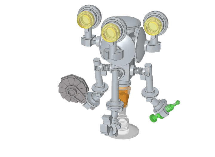 Mister Handy Fallout from BrickLink Studio [BrickLink]
