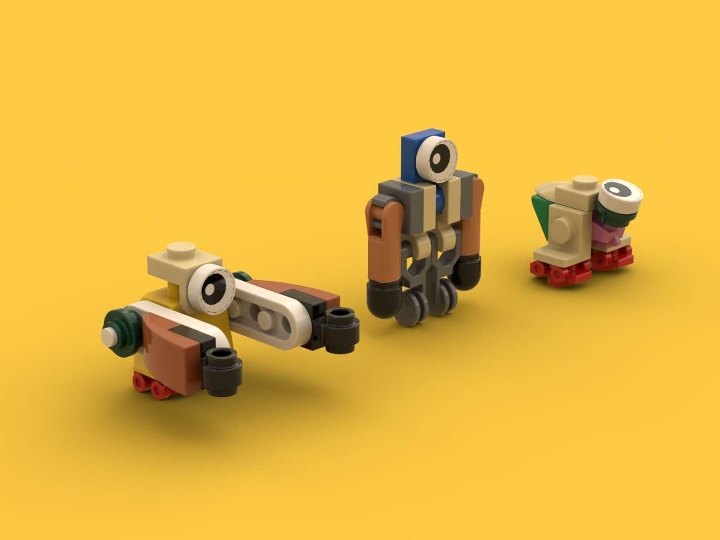 Mini-Bots 2 from BrickLink Studio [BrickLink]