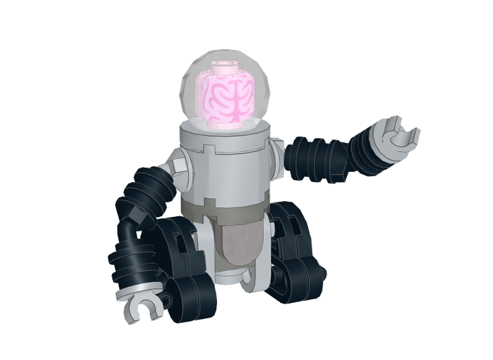 Robobrain from Fallout from BrickLink Studio [BrickLink]