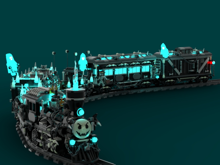 The Ghost Train (Updated) from BrickLink Studio [BrickLink]
