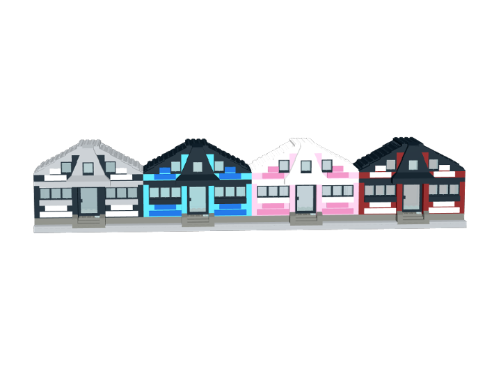 Family houses from BrickLink Studio [BrickLink]