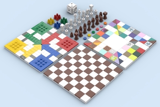 three TableTop Games from BrickLink Studio [BrickLink]