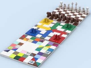 three TableTop Games from BrickLink Studio [BrickLink]