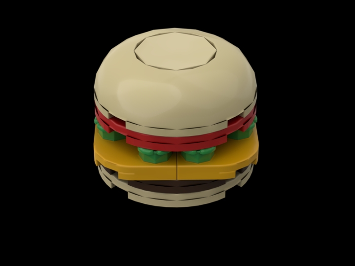 The classic burger from BrickLink Studio [BrickLink]