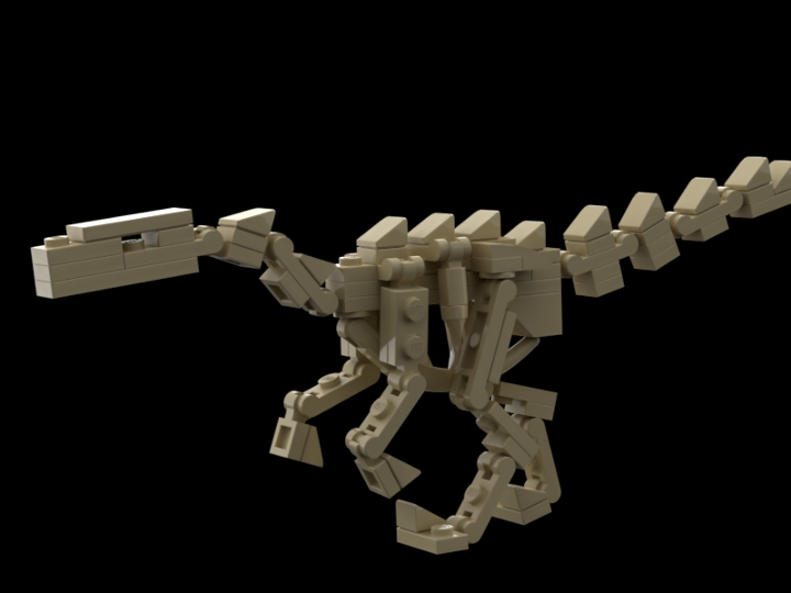 Velociraptor Skeleton from BrickLink Studio [BrickLink]