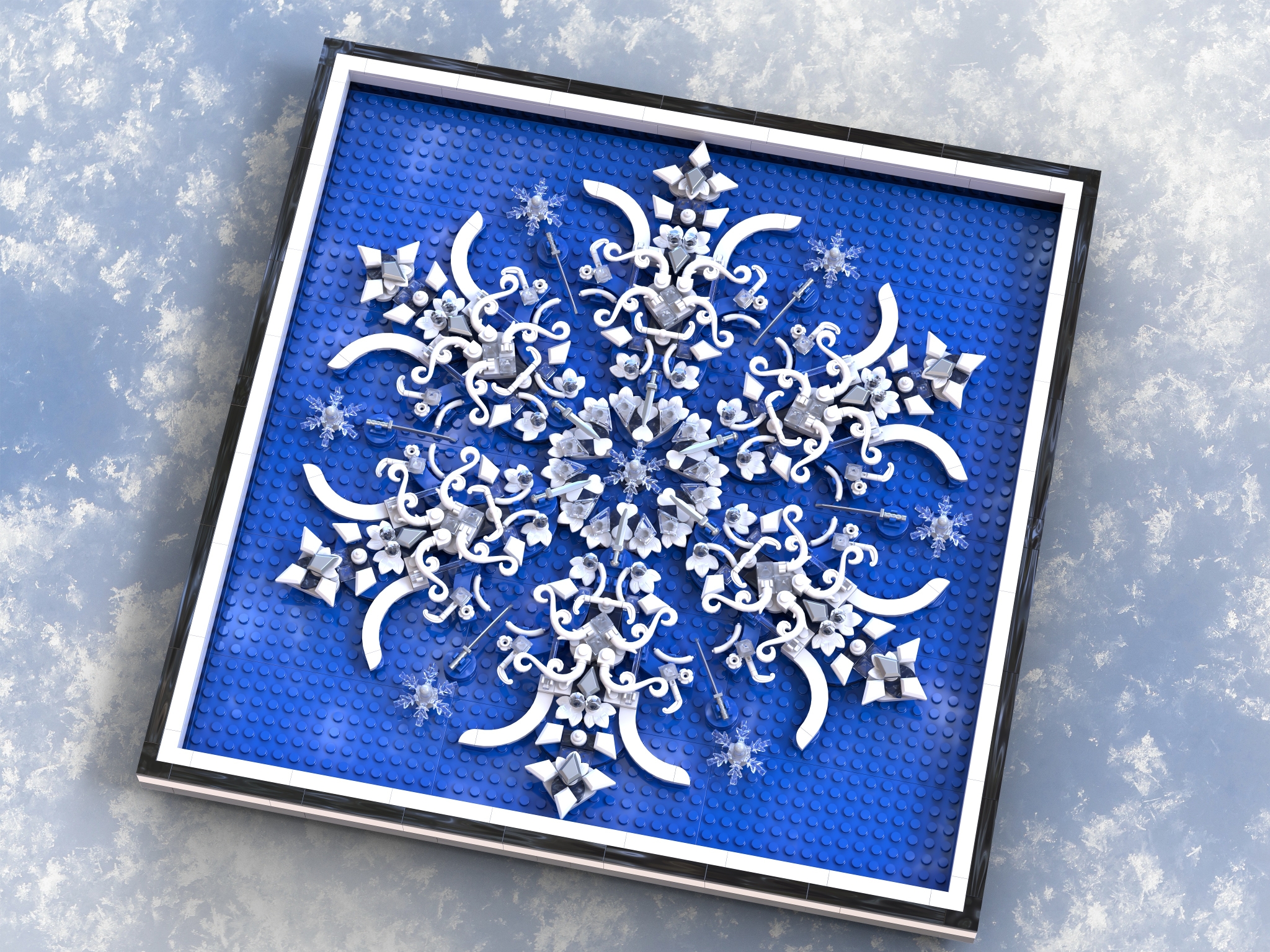 [Crystal Blue Snowflake] [BrickLink]