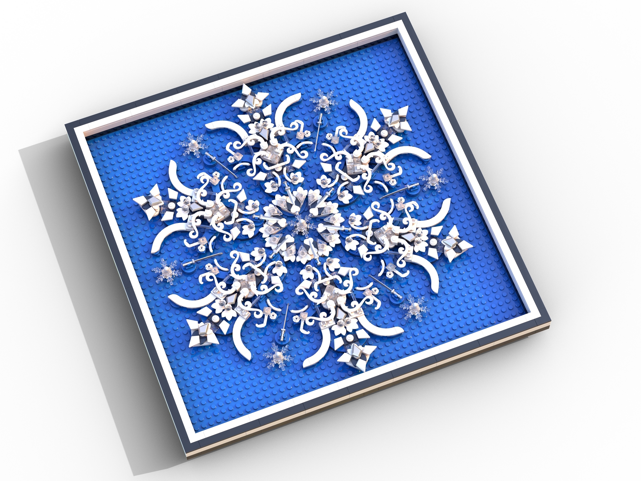[Crystal Blue Snowflake] [BrickLink]