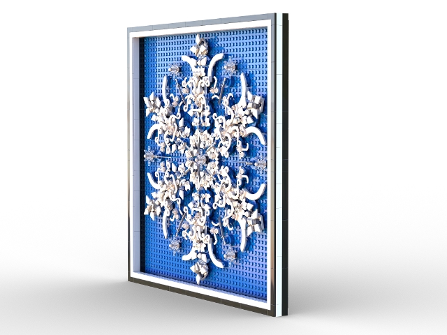[Crystal Blue Snowflake] [BrickLink]