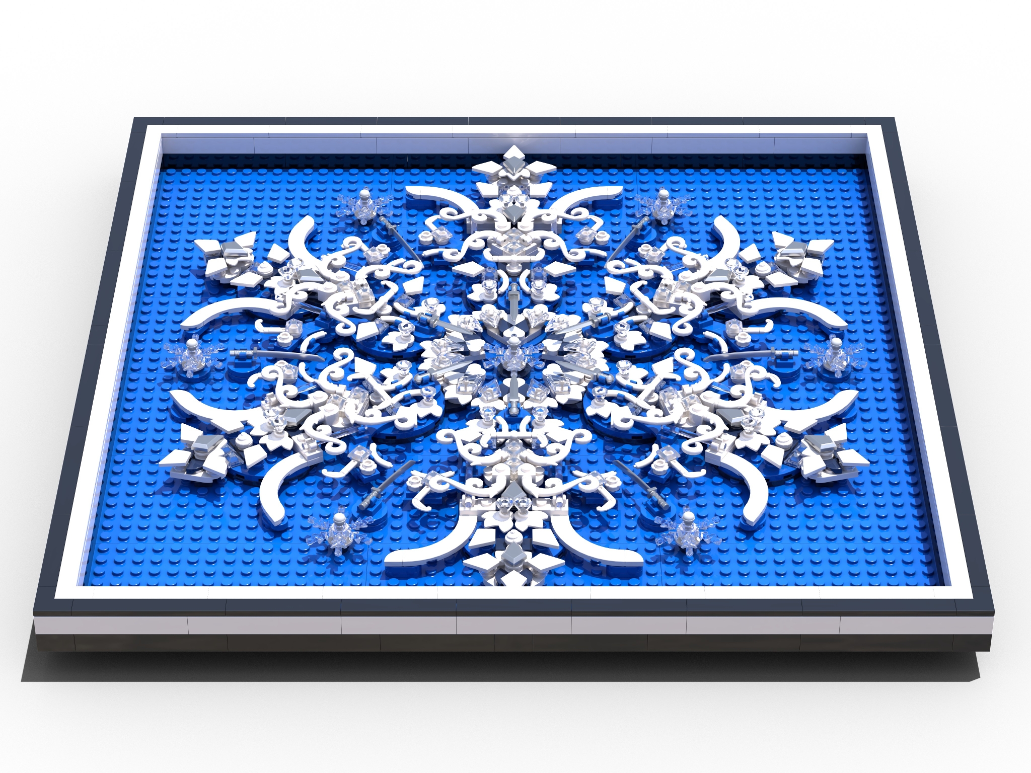 [Crystal Blue Snowflake] [BrickLink]
