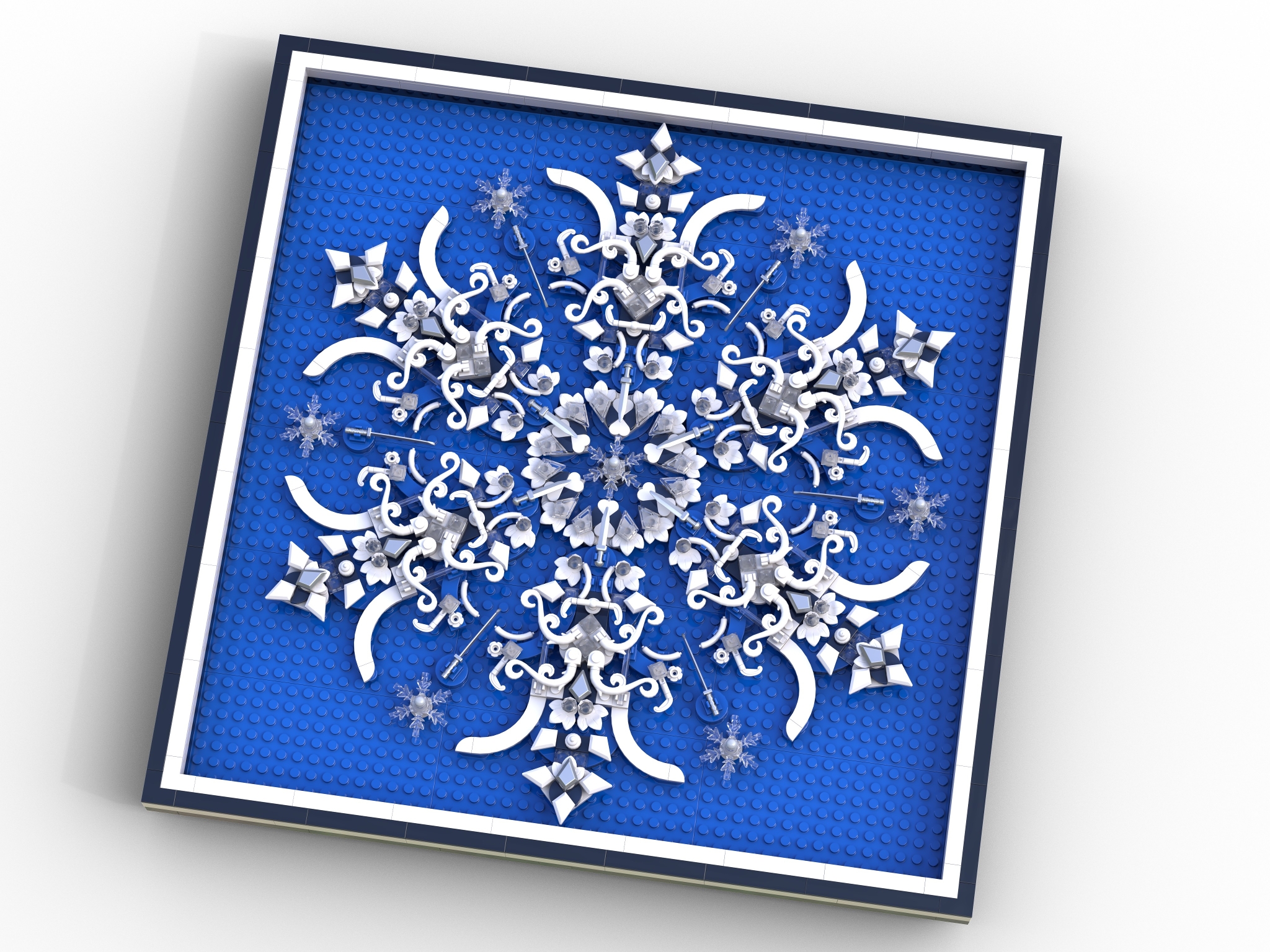 [Crystal Blue Snowflake] [BrickLink]