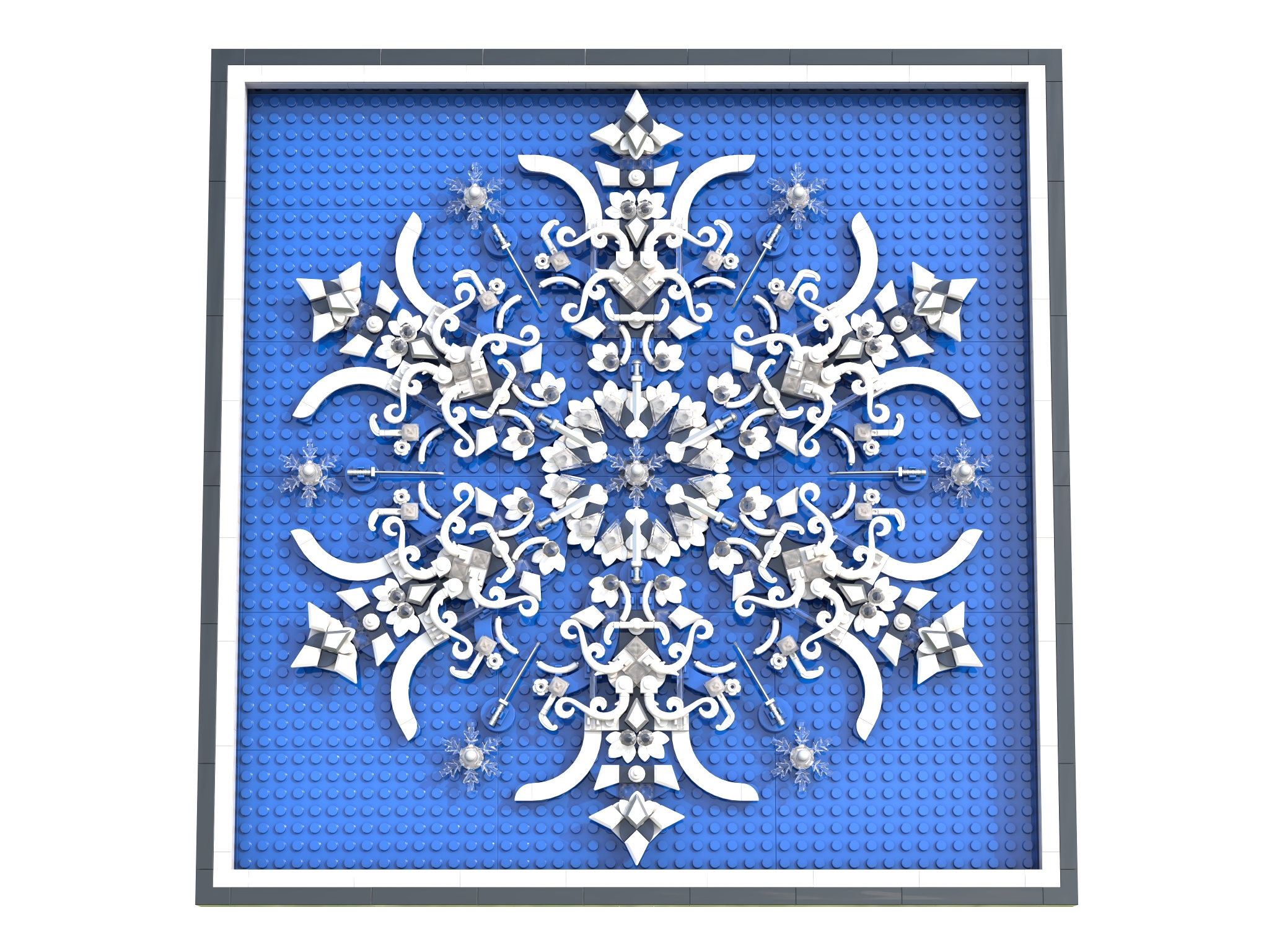 [Crystal Blue Snowflake] [BrickLink]