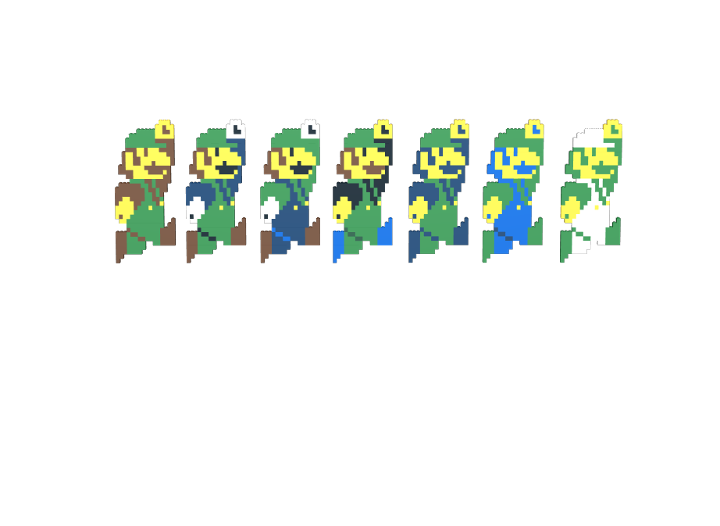 Super Luigi's Jumping from BrickLink Studio [BrickLink]