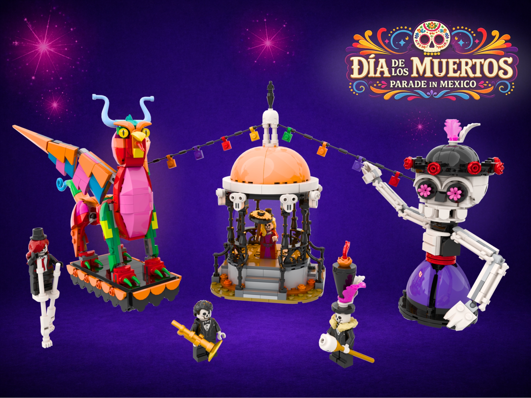 [Dia de Los Muertos Parade in Mexico] [BrickLink]