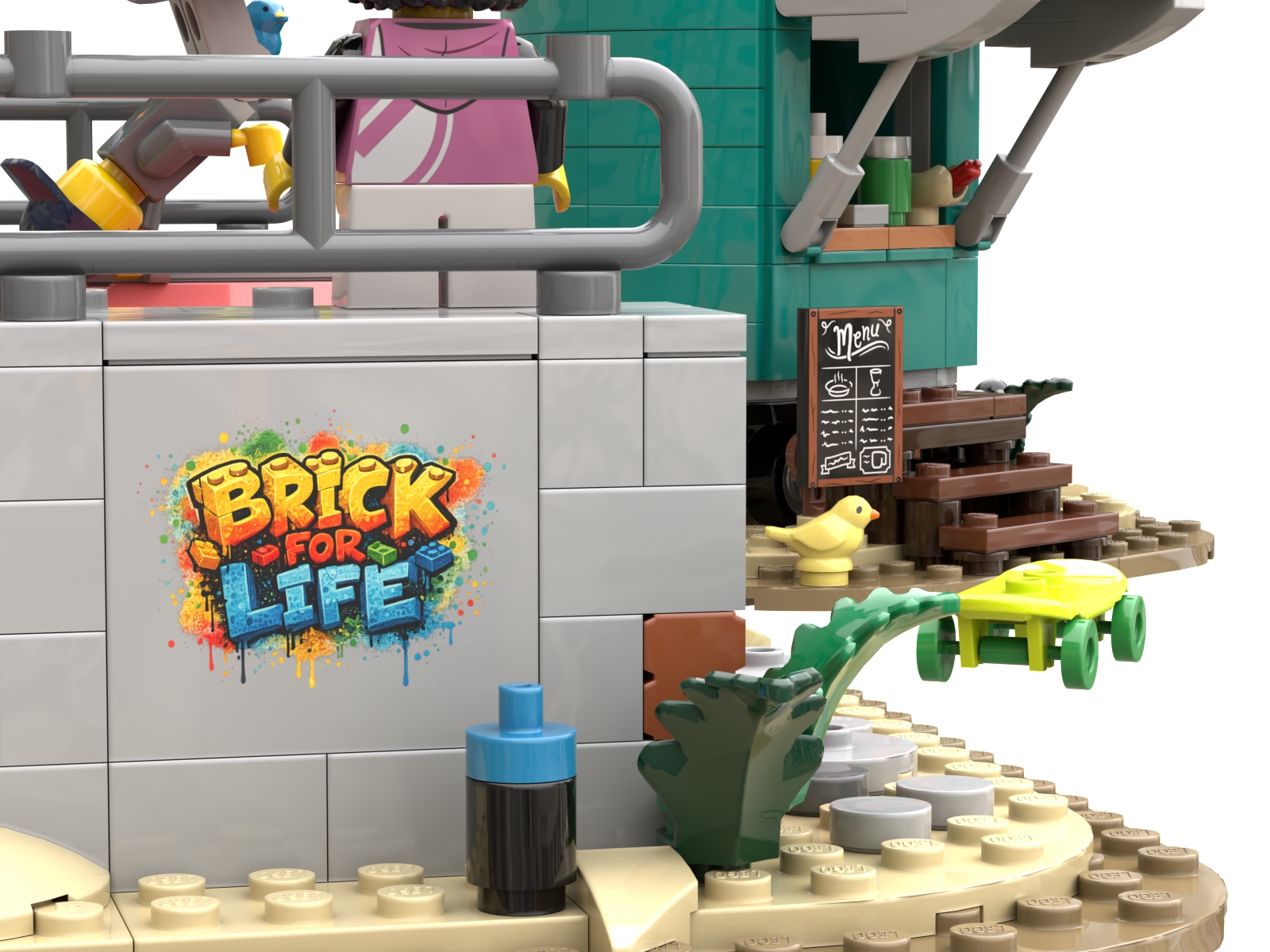 [Brick for life skate ramp and food truck] [BrickLink]