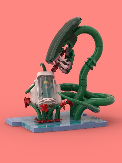 Unexpected Alien forest encounter from BrickLink Studio [BrickLink]