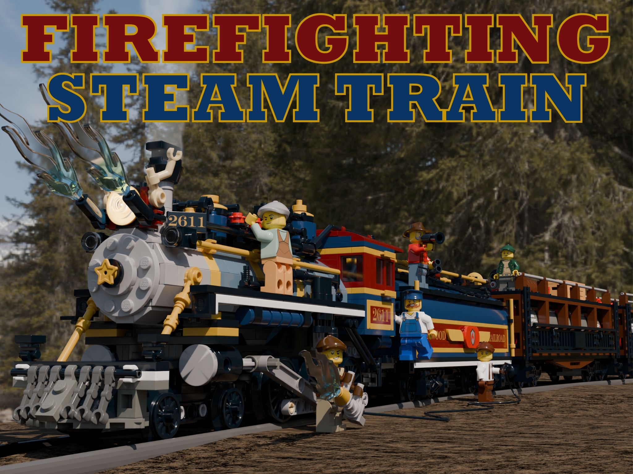 [Firefighting Steam Train] [BrickLink]