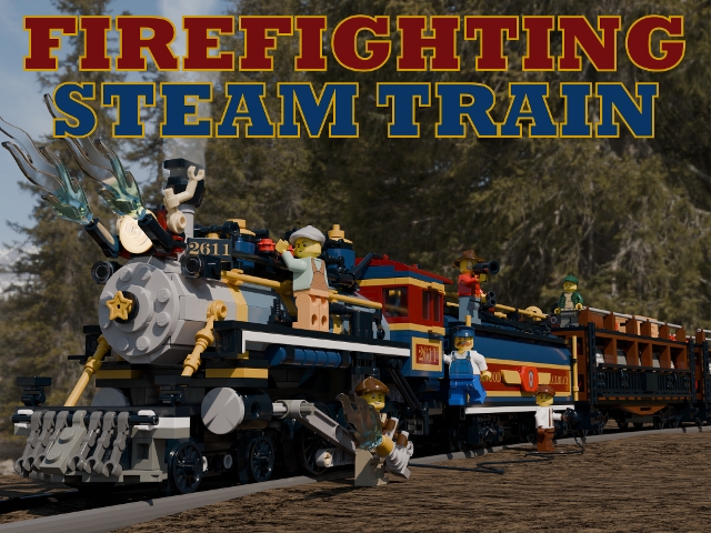[Firefighting Steam Train] [BrickLink]