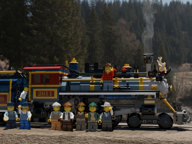 [Firefighting Steam Train] [BrickLink]