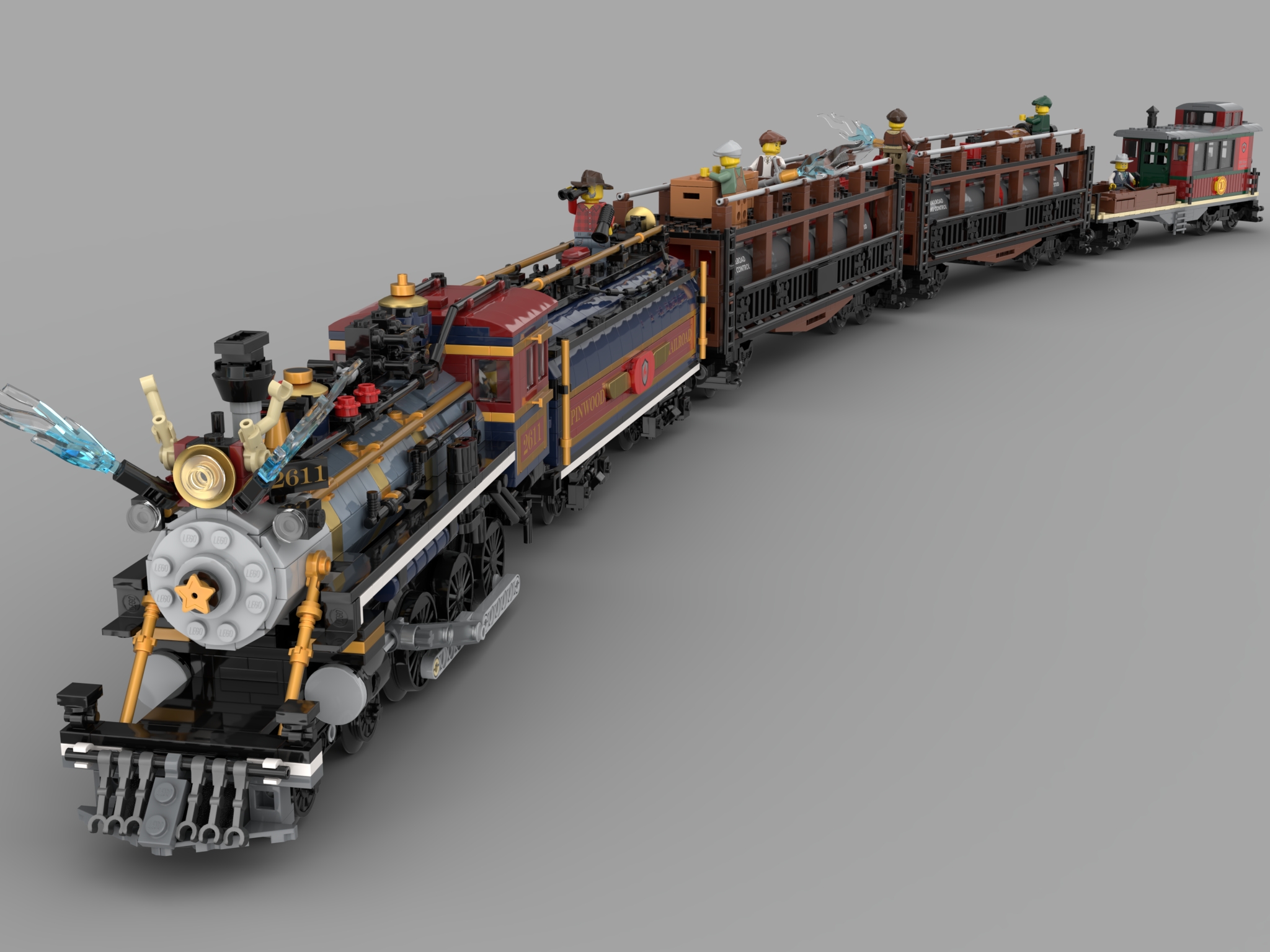 [Firefighting Steam Train] [BrickLink]