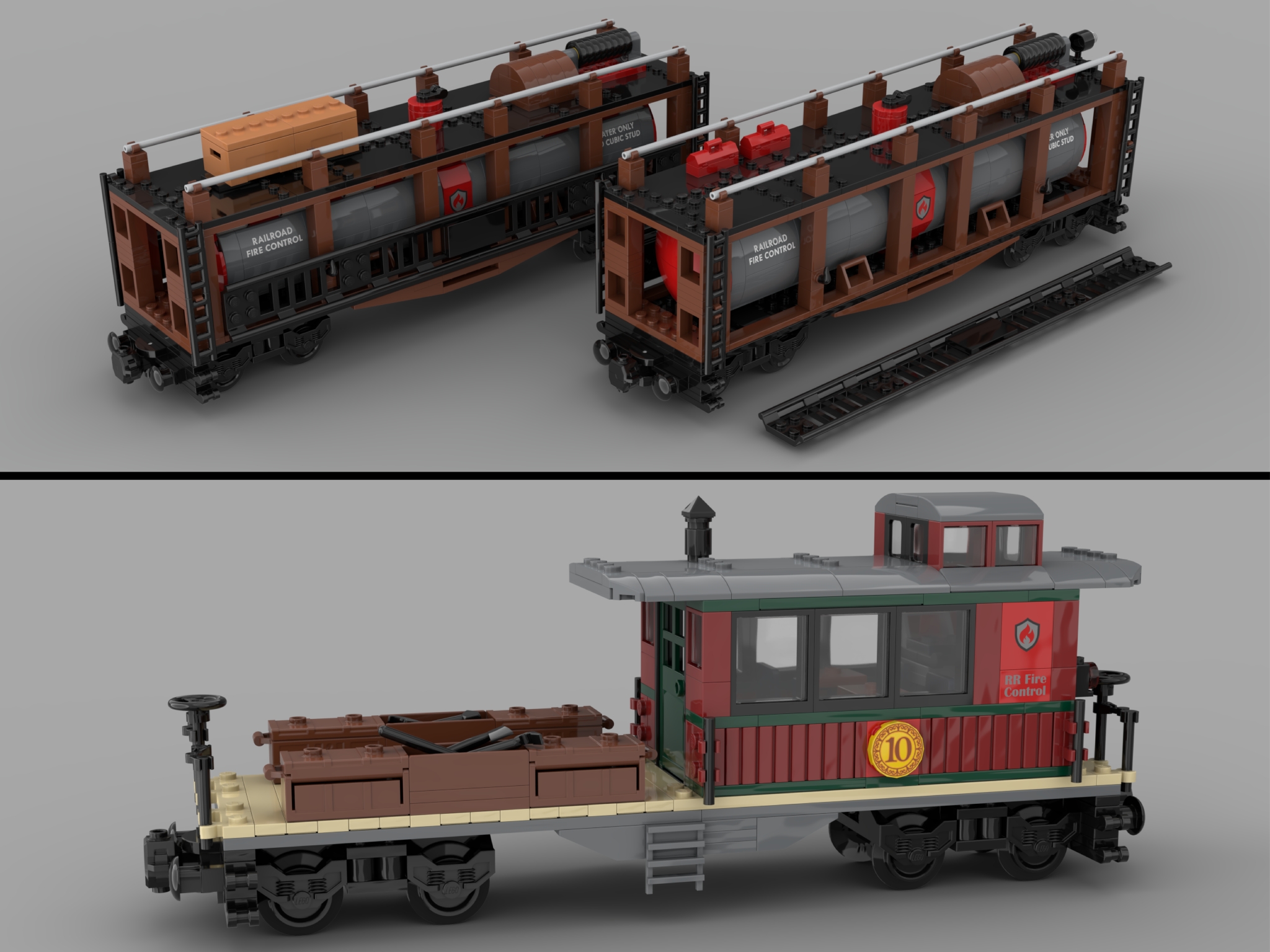 [Firefighting Steam Train] [BrickLink]