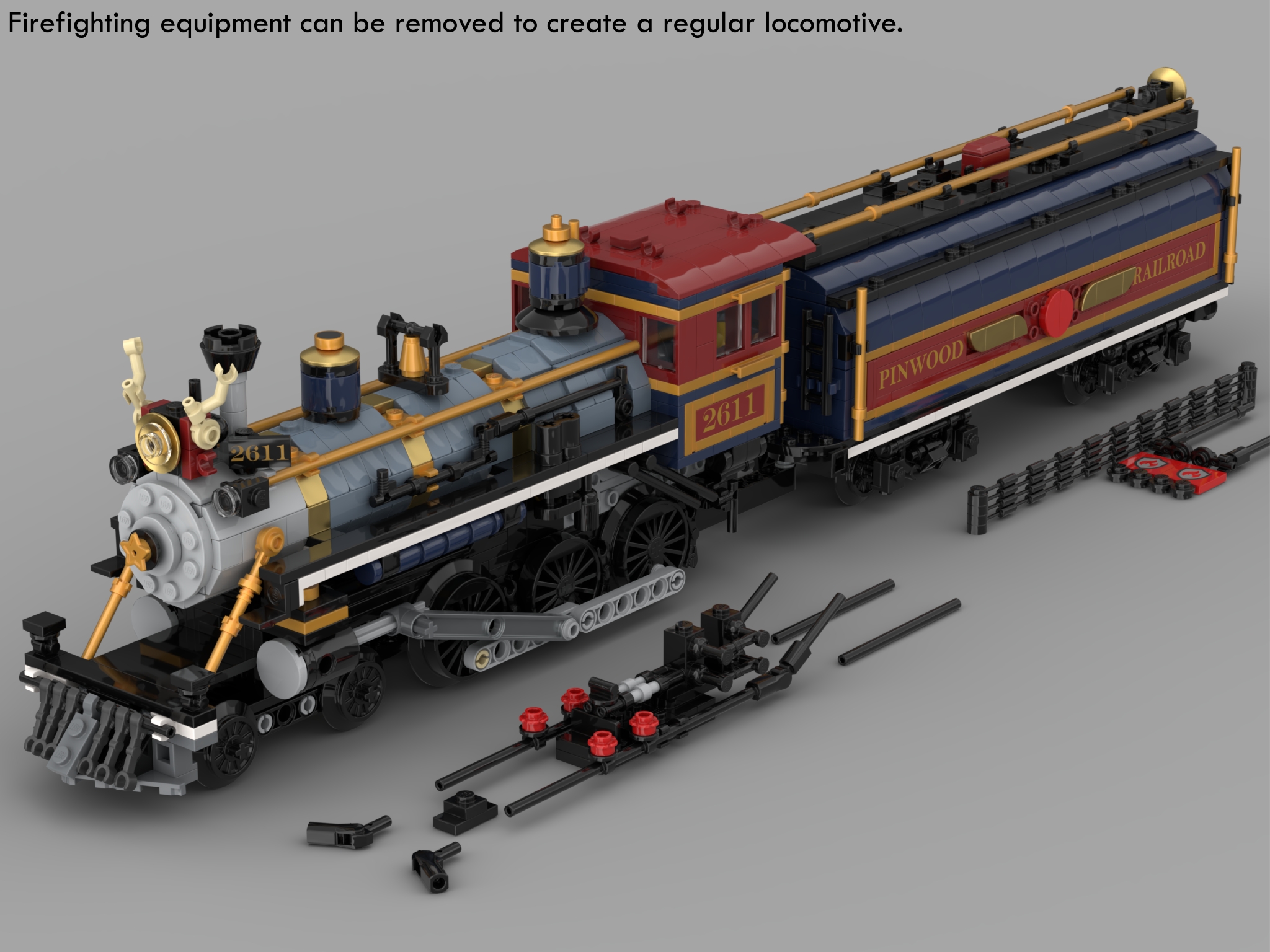 [Firefighting Steam Train] [BrickLink]