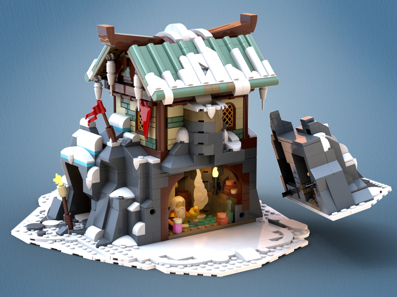 [Mountaintop Sanctuary & Hot Spring] [BrickLink]