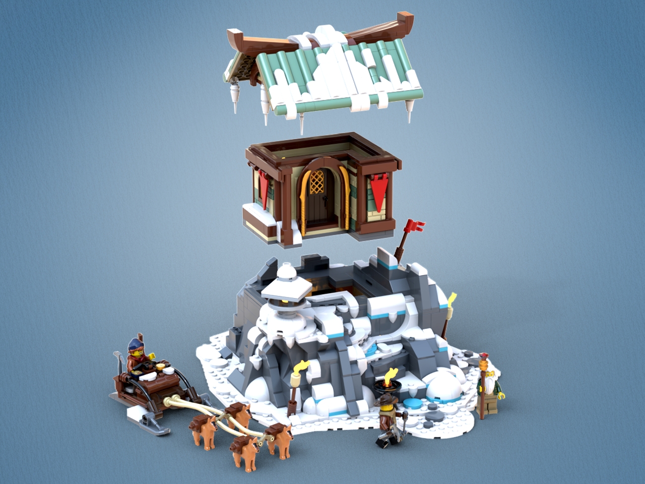 [Mountaintop Sanctuary & Hot Spring] [BrickLink]