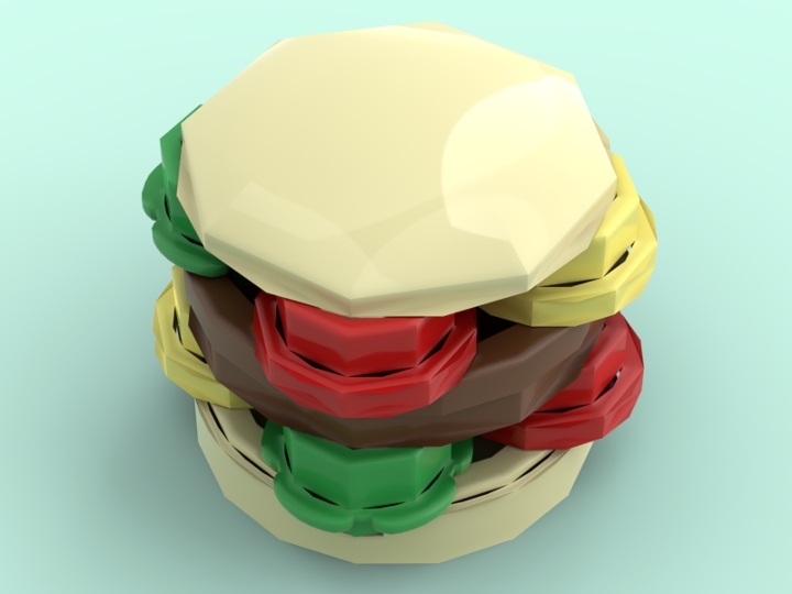 burger from BrickLink Studio [BrickLink]