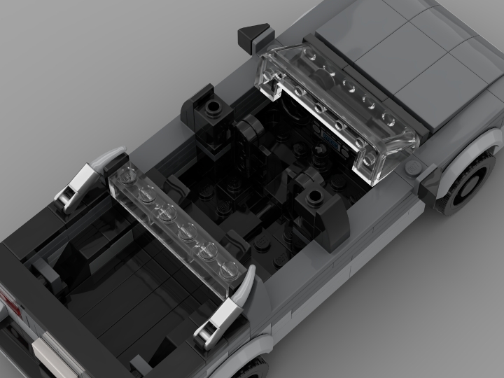 Early 2000s Japanese Mini Truck Grey from BrickLink Studio [BrickLink]