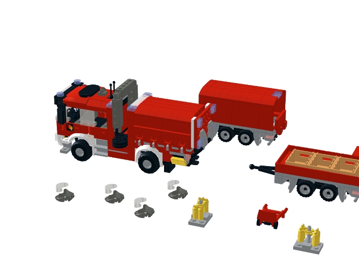 City Fire Equipment Truck from BrickLink Studio [BrickLink]