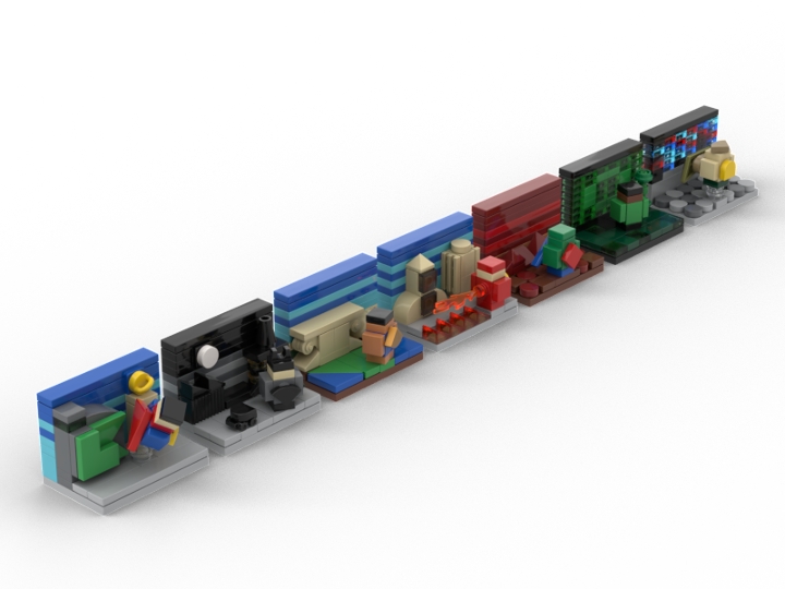 Micro Scenes - DCAU Characters from BrickLink Studio [BrickLink]