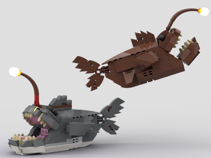 angler fish from BrickLink Studio [BrickLink]