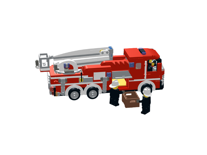 Camion pompier from BrickLink Studio [BrickLink]