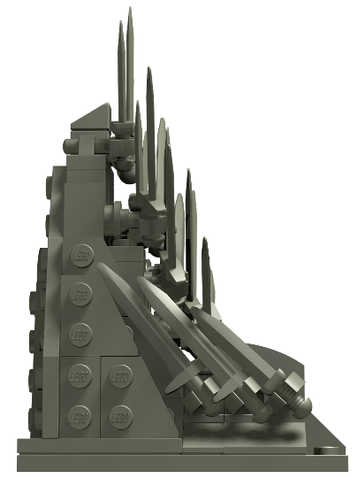 lego iron throne instructions