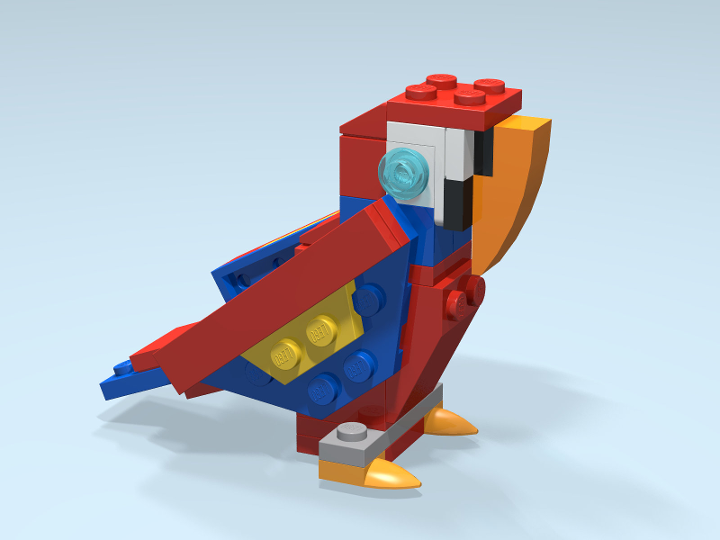 30021-1_Parrot from BrickLink Studio [BrickLink]