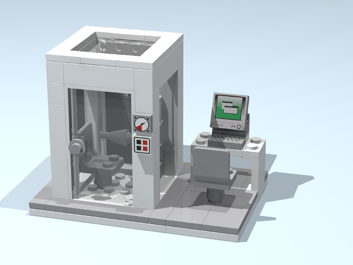 Lung function diagnostic station from BrickLink Studio [BrickLink]