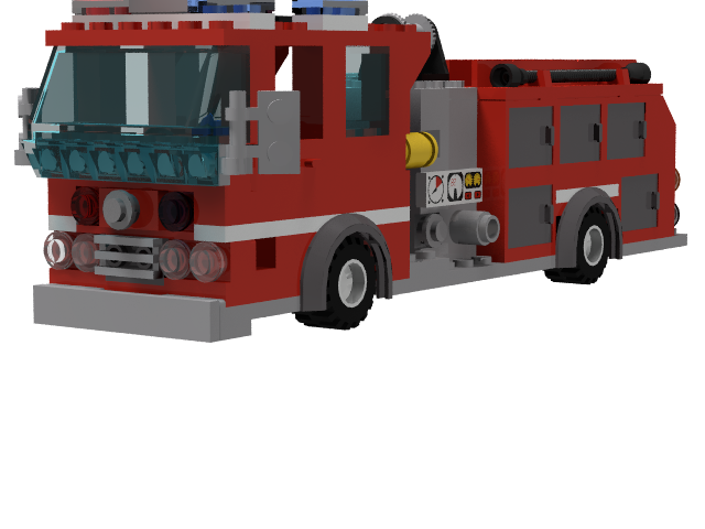 ward lafrance fire truck from BrickLink Studio [BrickLink]