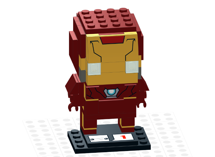 modvirke Gemme sagde 41590 - Iron Man - Lego Brickheadz from BrickLink Studio