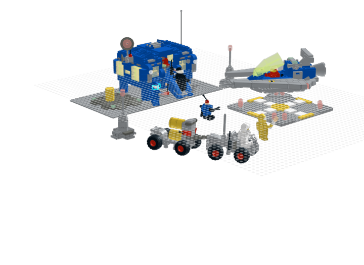 Galactic Lego Space Outpost from BrickLink Studio [BrickLink]