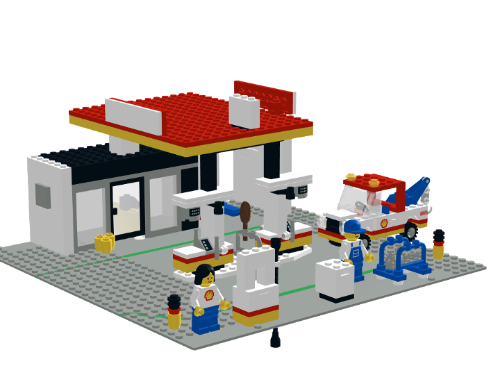 6378 - Shell Service Station from BrickLink Studio [BrickLink]