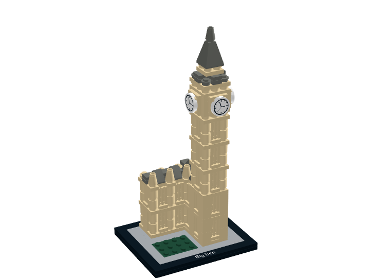 21013 1 Big Ben from BrickLink Studio BrickLink