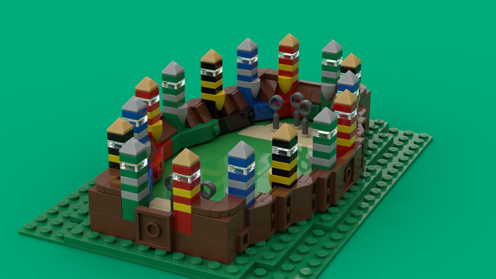 Quidditch pitch for new Hogwarts Castle from BrickLink Studio