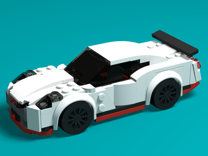 Nissan GT-R by Hachiroku24 from BrickLink Studio [BrickLink]