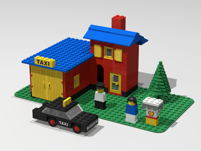 368 Taxi Station (1976) from BrickLink Studio [BrickLink]