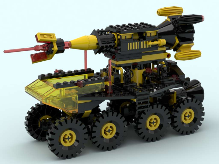 6950 Blacktron Mobile Rocket Transporter main section_001 from ...