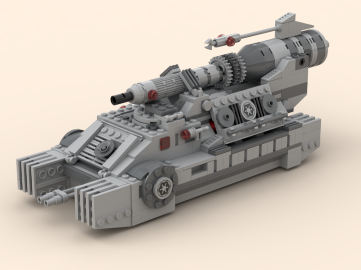 Tank with howitzer from BrickLink Studio [BrickLink]