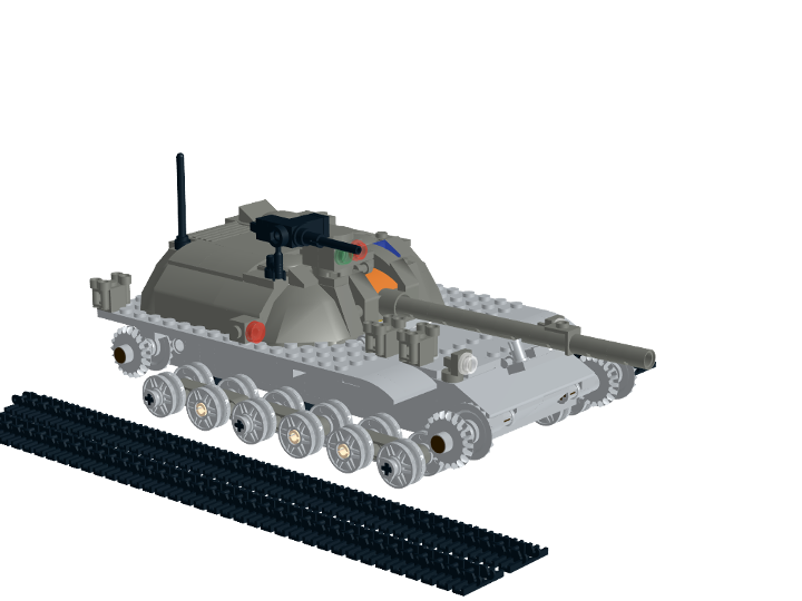 Landkreuzer self propeled gun from BrickLink Studio [BrickLink]