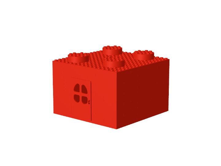 Lego Brick House from BrickLink Studio [BrickLink]