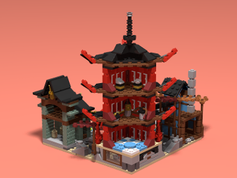 mini Temple of Airjitzu from BrickLink 